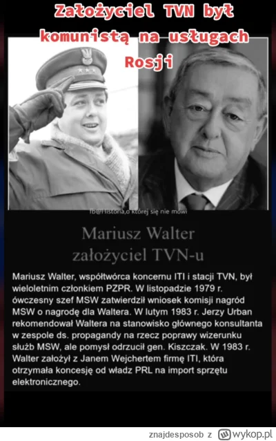 znajdesposob - przecież ona jest żywym symbolem TVN'u - mafie, układy, #!$%@?, polity...