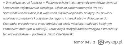 tomo1945 - @drontyl: Z tego co wiem to Śląsk się wypiął na PiS a teraz wielki lament