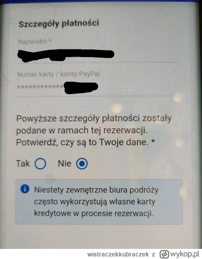 wiatraczekkubraczek - Cześć. Kupiłem loty przez kiwi dla paru osób. Rezerwacje na kiw...