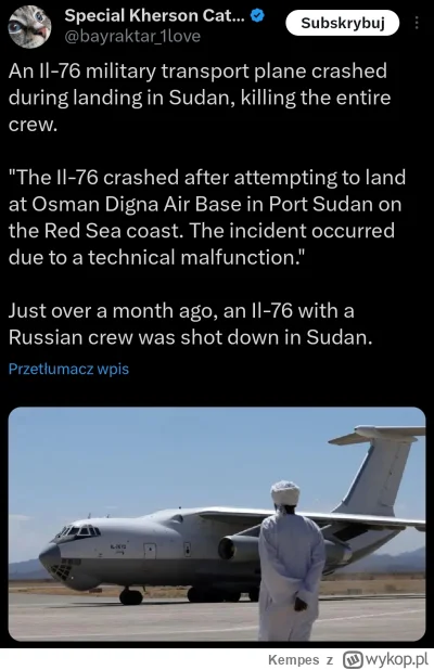 Kempes - #ukraina #rosja #wojna #lotnictwo 

W sumie inna część świata, ale jednak ka...