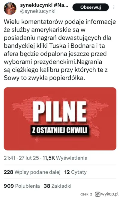 dzek - małe przypomnienie co tam było w lutym w internecie xD
 You dare use my own sp...