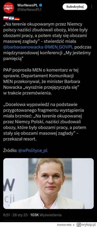 konserwix - no jak tam uśmiechy od ucha do ucha? twarz myślą nieskalana, a lewica nie...