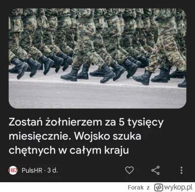 Forak - żaden kołchoz mnie nie chce a na wojsko mam za słabe zdrowie po za tym penwie...