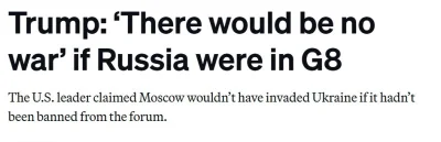 JPRW - Pomarańczowy geniusz dyplomacji po raz kolejny wyraził żal, ze grupa G7 nie je...