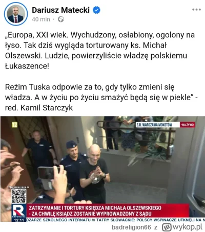 badreligion66 - #polityka Trochę poniosło Mateckiego bo ksiądz był już łysy przed wię...