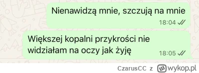 CzarusCC - #famemma 
sms z płaczem srajberowej do brudnej rybicy xD