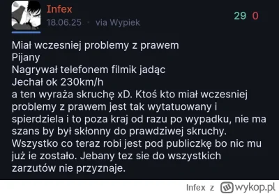 Infex - @Miesiaczny_Prosze kiedyś pod innym artykułem napisałem, ze on nigdy nie był ...