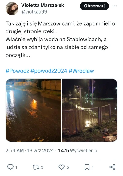 Olek3366 - #powodz cosik się dzieje we Wrocławiu