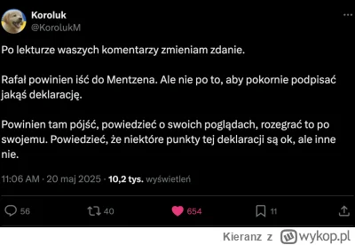 Kieranz - Dokładnie. Pora zerwać z wizerunkiem miałkiego obsr#ańca i zaryzykować konf...