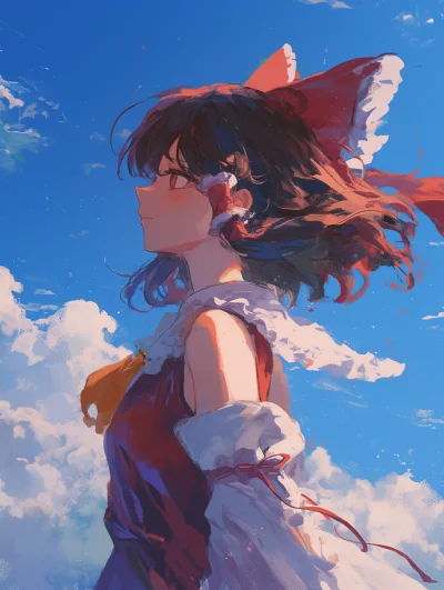 wooles - #randomanimeshit #touhou #reimuhakurei