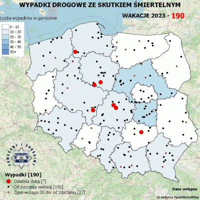 Salido - Minął 34. (z 70) dzień wakacji.

W ciągu ostatniej doby miało miejsce 7 wypa...