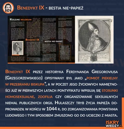 iskra-piotr - To nie papież Franciszek a właśnie Benek IX był pierwszym papieżem, któ...