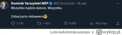 LebronAntetokounmpo - #polityka #bekazpisu 

Dominik Tarczyński miał rację. Porozumie...