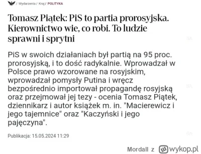 Mordall - z ruskim pisiarstwem trzeba krótko