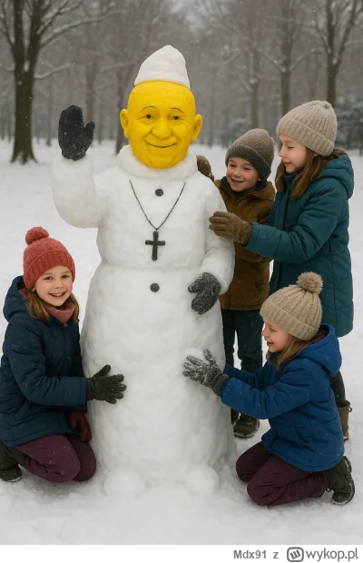 Mdx91 - Z okazji #konklawe dzieci zrobily papałwana, ale nikt im nie pogratulowal, bo...