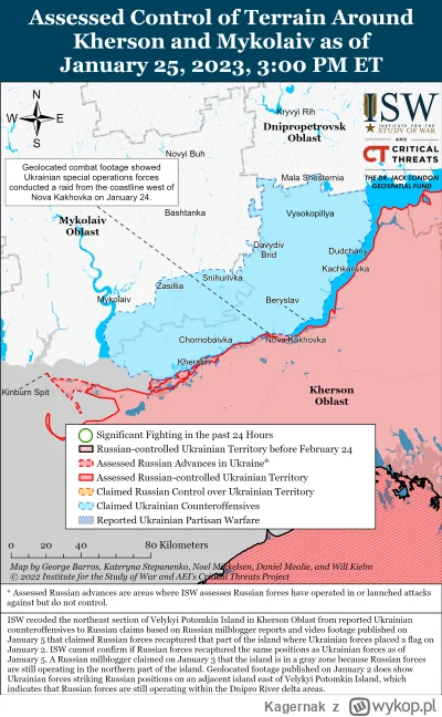 Kagernak - Południowa Ukraina 

25 stycznia siły rosyjskie kontynuowały niewielkie at...