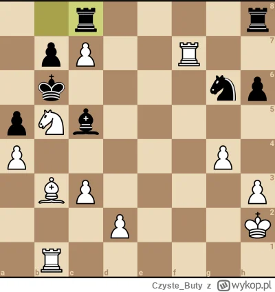 Czyste_Buty - #szachy ja biały. Jestem zadowolony z siebie, że dostrzegam szanse ;)