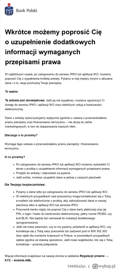 1988BaZyL - Od razu czuję się bezpieczniej.
Dyrektywy unijne są dla naszego dobra.
Uf...