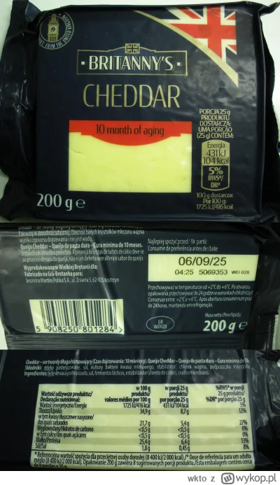 wkto - #listaproduktow
#cheddar #serkawalek 10 miesięcy Britanny's #biedronka #chedda...