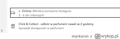 markaron - Czy można wierzyć w to info o dostępności na stronie produktu w Douglasie,...