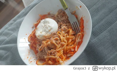 Grajox3 - Pyszne spaghetti z pesto plus tuńczyk plus serek 

#jedzenie #jedzenie71 #j...
