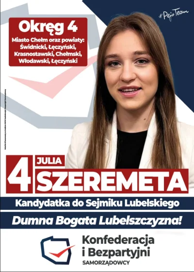 Molek83 - Julia Szeremeta zaraz walczy o conajmniej 15% Konfederacji w sondażach 

#p...