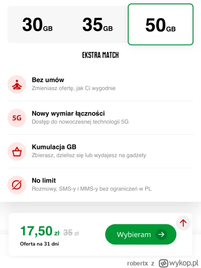 robertx - @SercaKolatanie: Aż sprawdziłem. Niewykorzystany internet przechodzi na nas...