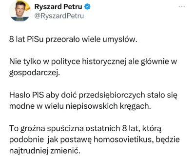 czerwonykomuch - Rychu zdecydowanie przedawkował libkizm i prowadzi krucjatę w obroni...