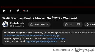 UchoSorosa - Prawie MILION ludzi oglada konwencje Konfederacji na Youtube. Dolacz i T...