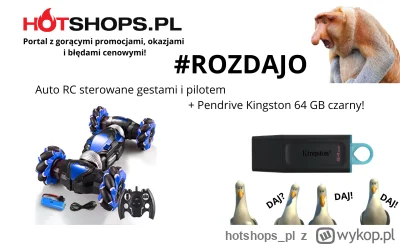 hotshops_pl - Dziś robimy kolejne #rozdajo Auto RC sterowane gestami i pilotem oraz P...