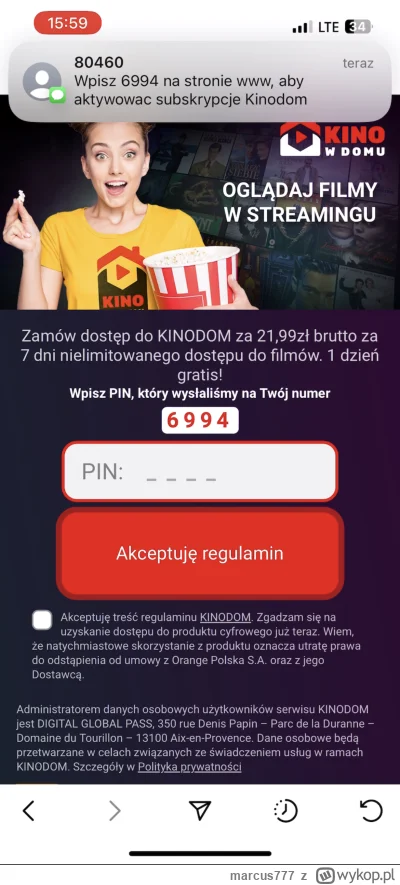 marcus777 - Wszedłem z instagrama w link do repostuj.pl. Na stronie była reklama jaki...