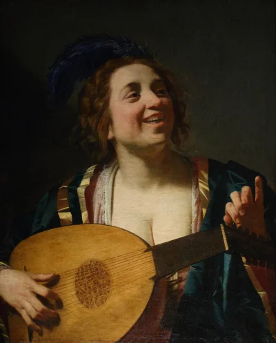 Bobito - #obrazy #sztuka #malarstwo #art

Gerard van Honthorst  „Kobieta strojąca lut...