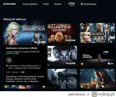 qwelukasz - #stargate #primevideo #battlestargalactica

amazon to niezłe odklejki, ni...