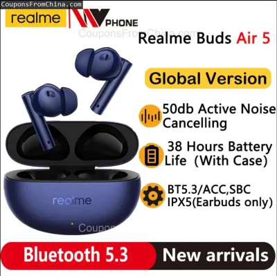 n____S - ❗ Realme buds Air 5 Pro TWS Earphones
〽️ Cena: 38.00 USD (dotąd najniższa w ...