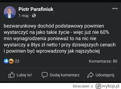 Straciatel - @andrzej-kura-73: chyba nie doszedł ale jak widać trochę zmienił drogę x...