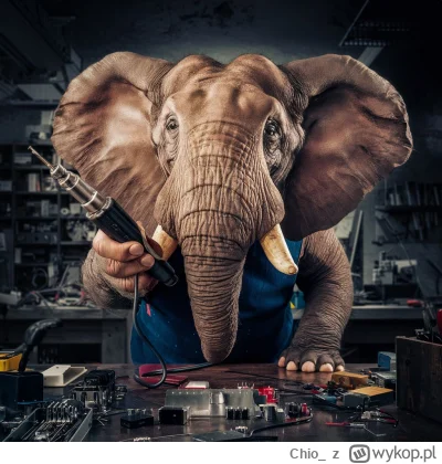 C..... - Kolejny #aiart tym razem nie paczelok a @PanSlon 

Preset: Pan Słon lutownic...