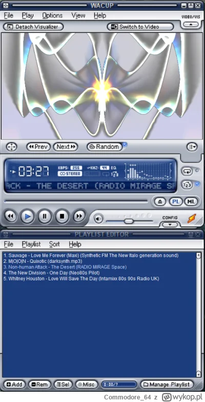 Commodore_64 - Ostatnio na #windows odkryłem player Wacup. Opensource, wzorowany na W...