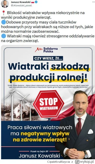 CipakKrulRzycia - #januszkowalski #wiatraki #energia #polityka #zwierzetadomowe #roln...