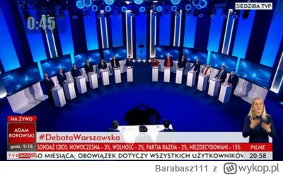 Barabasz111 - To jest zdjęcie z Debaty Warszawskiej zorganizowanej przez 3 największe...