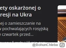 BohunChleba - Ojoj nieładnie naszych Braci ze Wschodu nazywać "Ukrami". Halo @Moderac...
