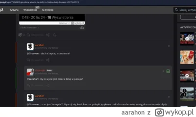aarahon - >I cyk kolejny troll potwierdzony. Na całe szczęście język polski jest jedn...
