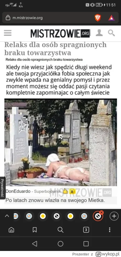 Prezenter - Czy tylko ja nie widzę w tym nic zdrożnego? Kocha, tęskni, odwiedza..  #!...