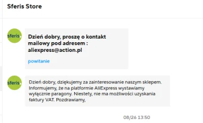 hrumque - Ciekawostka z #aliexpress - wystawia się tam "nasz polski" Sferis - wysyłka...