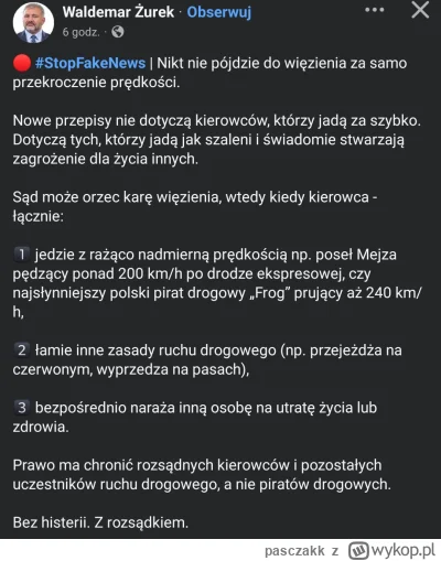 pasczakk - Potrzebne są trzy przesłanki. To nadal będzie wykroczenie. Ale trzeba mieć...