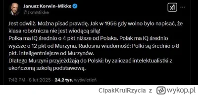 CipakKrulRzycia - #korwin #polityka #p0lka #inteligencja #heheszki
Pan Janusz jak coś...