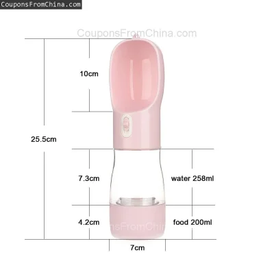 n____S - ❗ HOOPET Pet Dog Water Bottle Feeder
〽️ Cena: 5.36 USD (dotąd najniższa w hi...