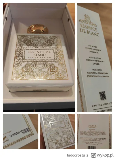 tadocrostu - Nówka bez folii. Minus 4 psiki testowe. Batch z września jak widać. 189 ...