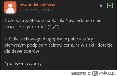 musztym - @dwa-bulki-kielbasa: a moglem usunąć nick, to nie miałbyś sie o co rzucac b...