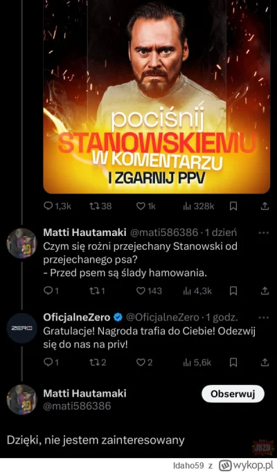 Idaho59 - #polityka #kanalzero #bekazprawakow #bekazpisu

sorry za zródło, ale śmiesz...