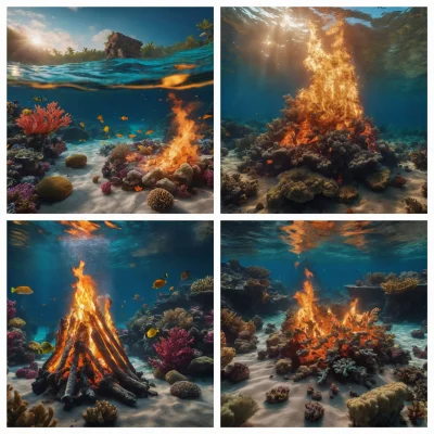 pogop - Wygenerowałem sobie Underwater campfire with coral reef XD fajne.

#oswiadcze...